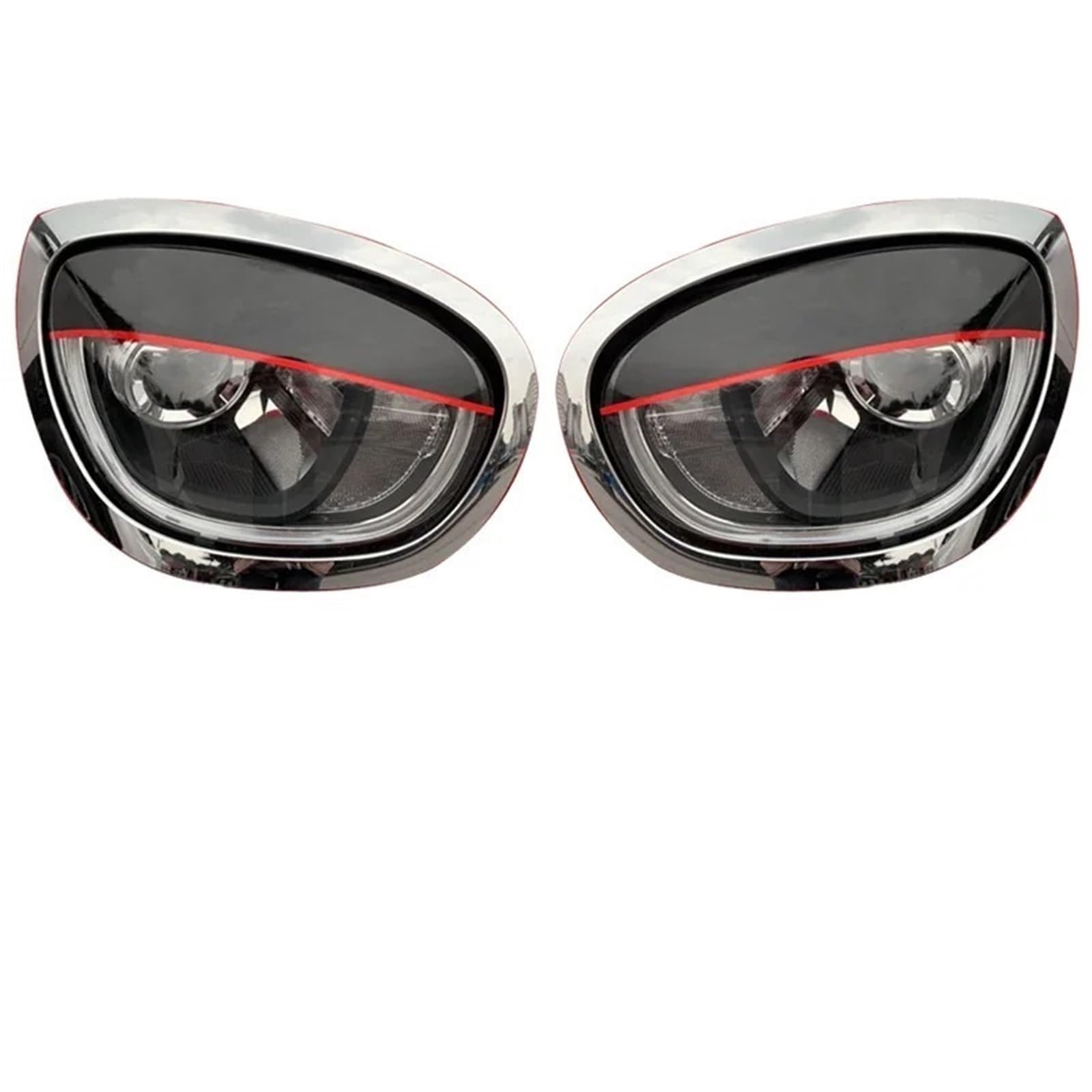 Car Eyelashes Car Headlight Eyelid Light Eyebrow Lamp Decoration Stickers Fit for Mini Cooper S Clubman F54 F55 F56 F57 F60 Eyebrow Cover(Cover B F54F55F56F57)