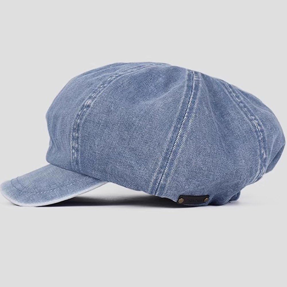 帽子 Beret 8 panel denim ML cph 帽子 Beret 8 panel denim ML cph Unisex Washed Denim Newsboy