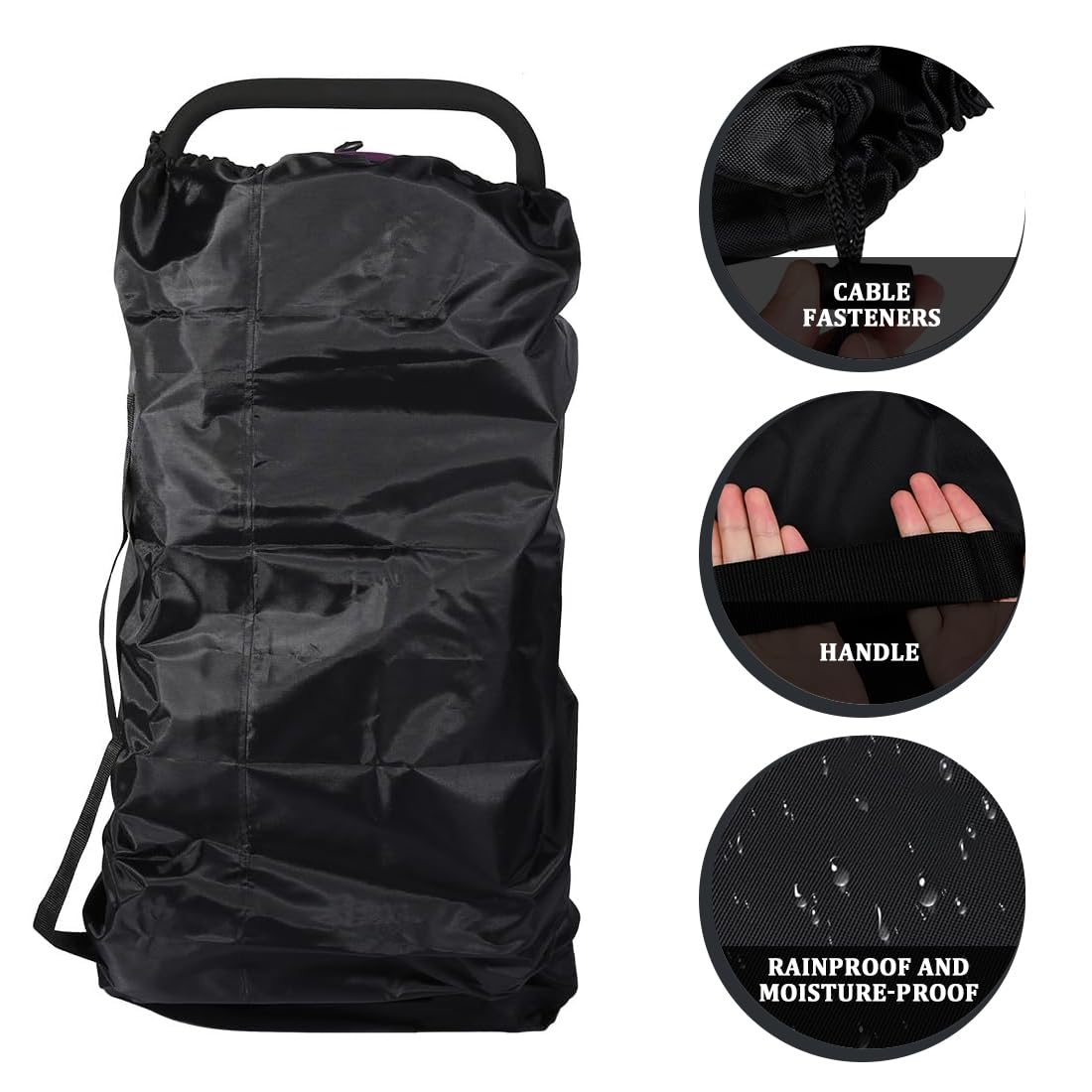 Borsa Trasporto Passeggino LHKJ - Impermeabile, Nera, Per Aereo E Viaggi, Pieghevole - Foto 5