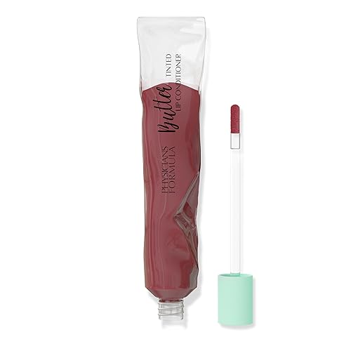 Physicians Formula Labios de mantequilla, fácil aplicación suave, enriquecido con mantequilla amazónica, teñido y acabado brillante de alto brillo,