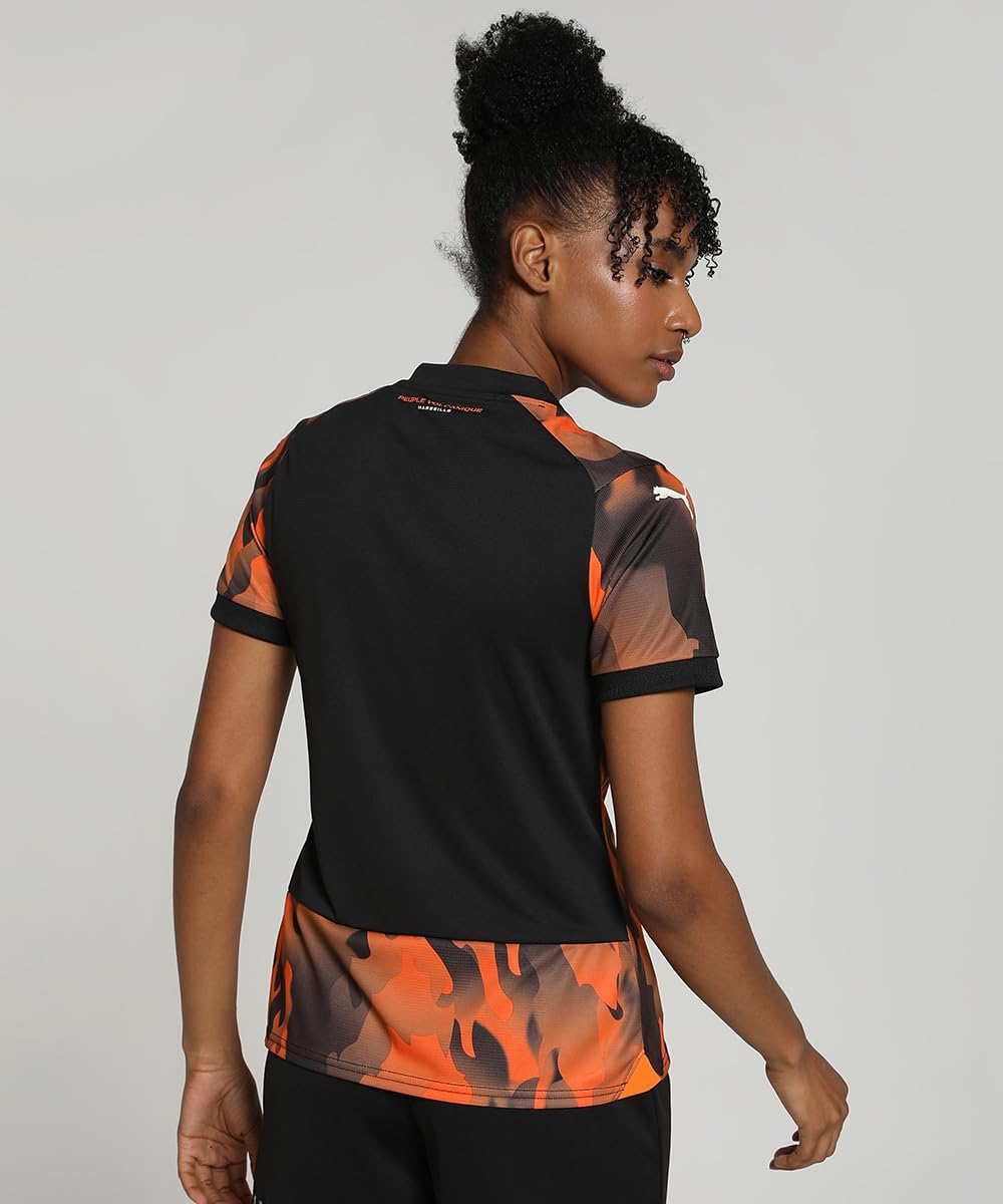 PUMA Om Maillot Réplica Thrid Noir/Orange Femme 24/25