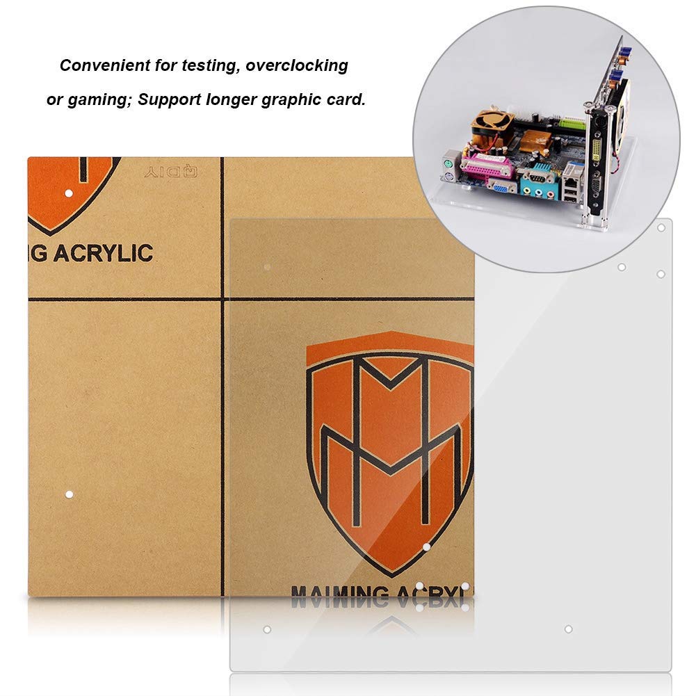 Acryl-Motherboard-Testrahmen Für ATX – Transparent, 4 Mm Dick, Offenes Gehäuse Für Bessere Kühlung, DIY-PC