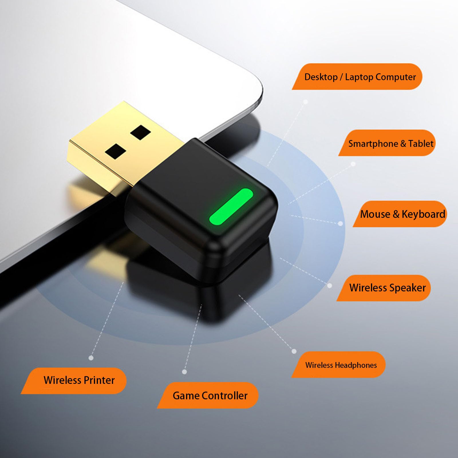 Generic USB Bluetooth 6.0 bezprzewodowy adapter audio odbiornik i nadajnik