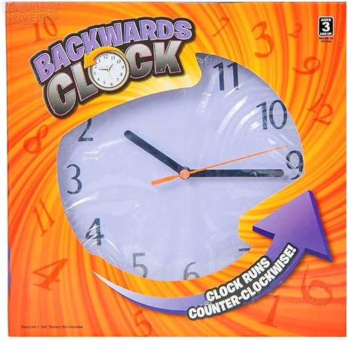 Miniatura 3 de Rhode Island Novelty Reloj hacia atrás de 9"