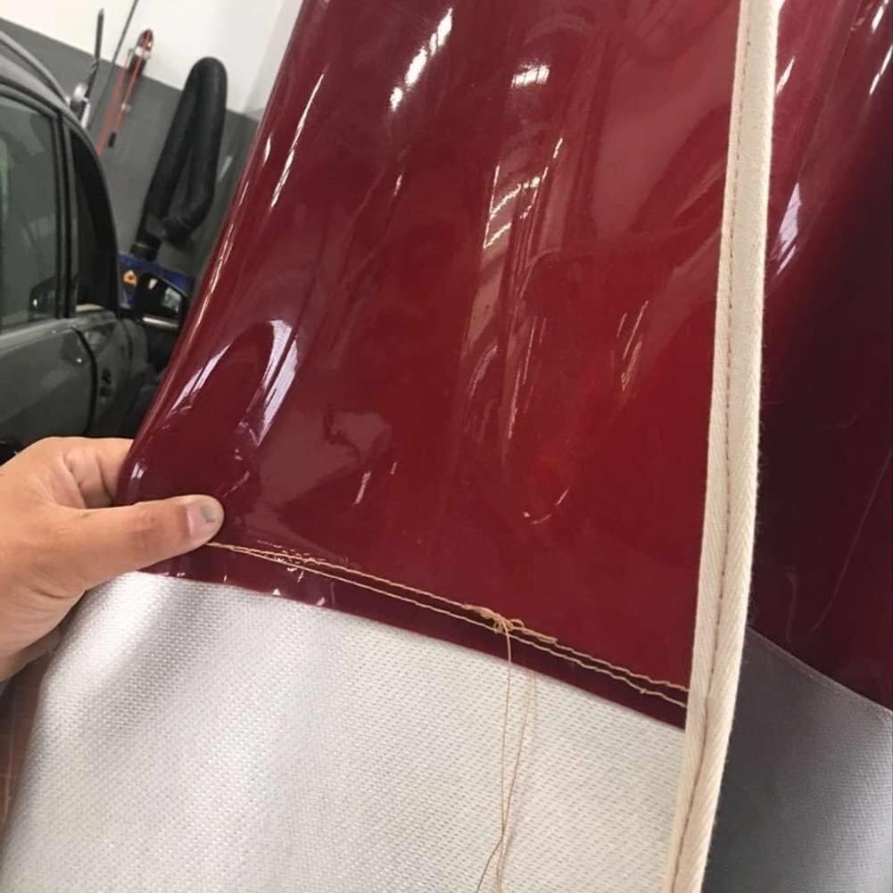 Écran de Protection pour Le soudage Couvertures de soudage, Rideau de Protection avec fenêtre de visualisation Rouge, écran de soudage for Atelier et cloison de séparation(2x2 m/6.6x6.6 ft)