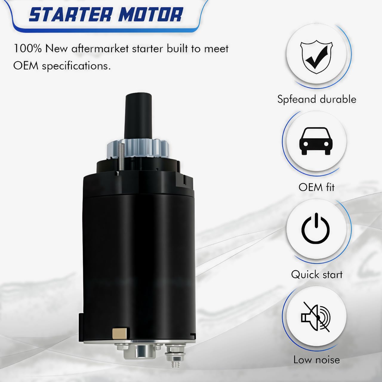 Motor de arranque compatible con Kohler 18 19 21 HP 20-098-01 20-098-01S 20-098-05 20-098-05S 20-098-06 20-098-06S 20-098-08 20-098-1 0 20-098-10S Toro New Holland K0H2009805S KH2009805S 2009805,