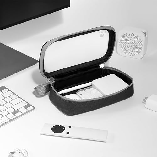 Miniatura 8 de pack all Organizador electrónico transparente, bolsa organizadora de cables de TPU, organizador de viaje de cable compacto para cables, cargadores,