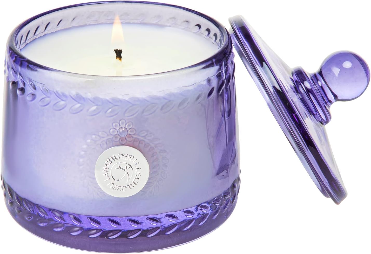 Chloefu LAN Lilac Blossoms Scented Candle, Candles Gifts for Women, Highly Fragranced Candle, Natural Wax Candle, 55 Hours Long Burning, Home Decorative