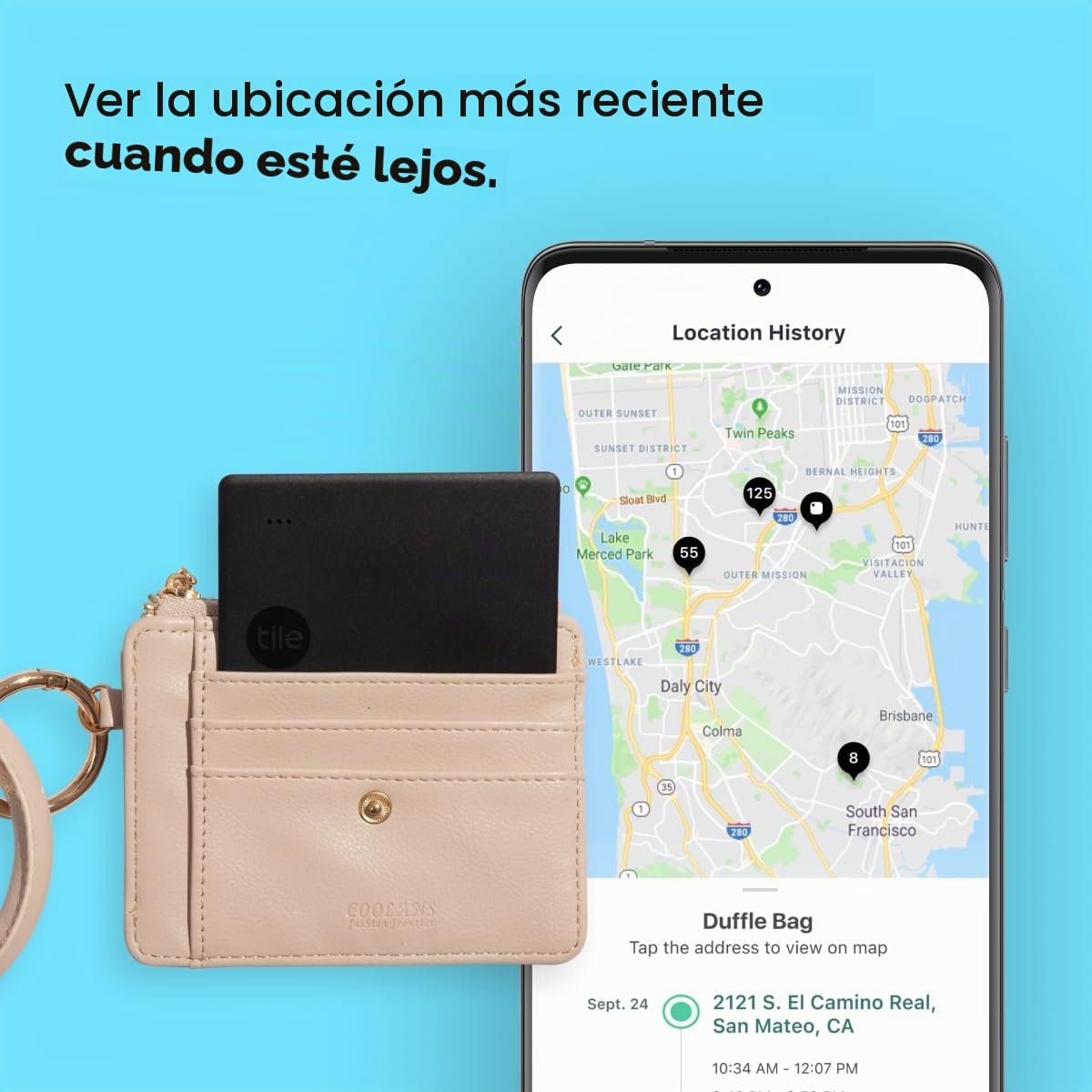 Tile Slim (2022) Pack de 1, Negro