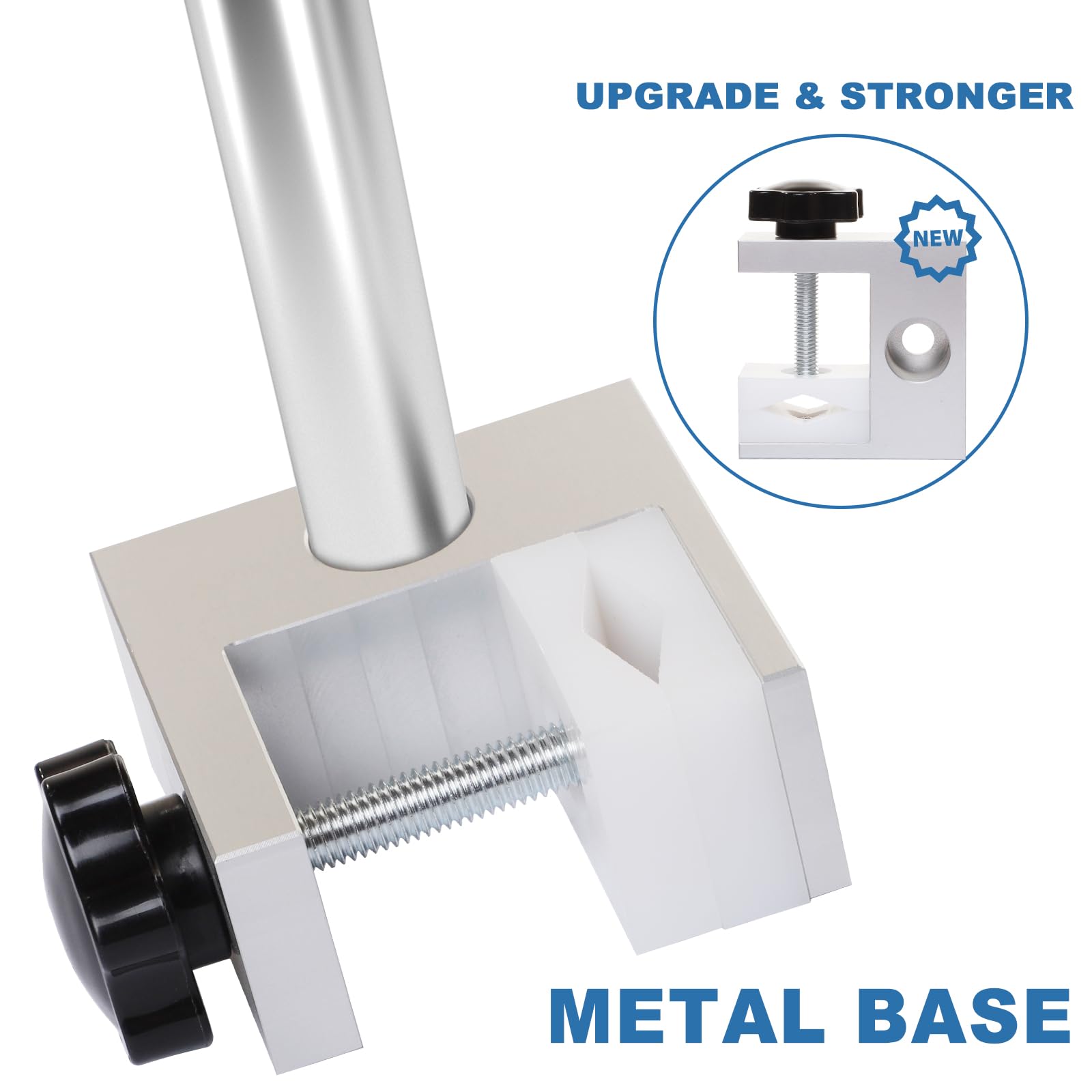 Supporto per Infusione per Sedia a Rotelle Aste per Flebo 4 Ganci Rinforzati e Base in Metallo Solido Staffa Accessori Sedia a Rotelle Inossidabile Rinforzato Altezza Regolabile da 75-133 cm