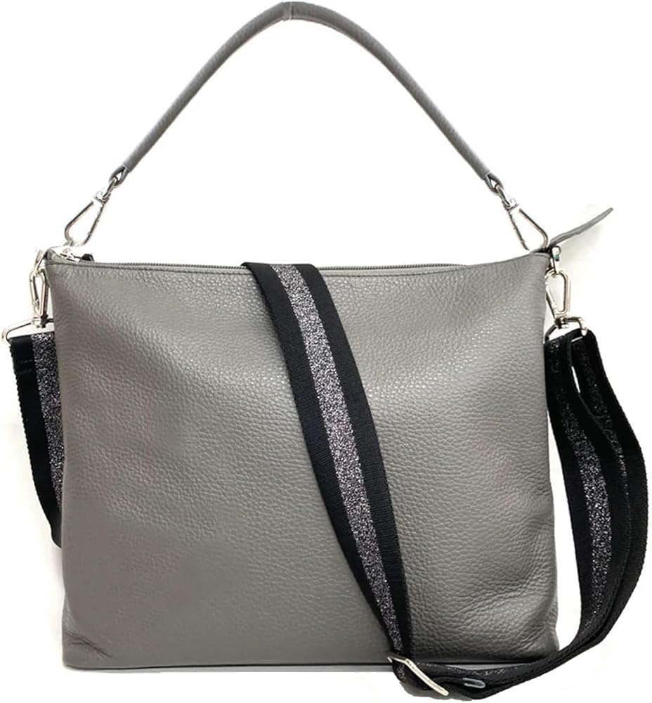 Amazon | [サロンドアルファード] 本革 ホリゾンタルポシェット M