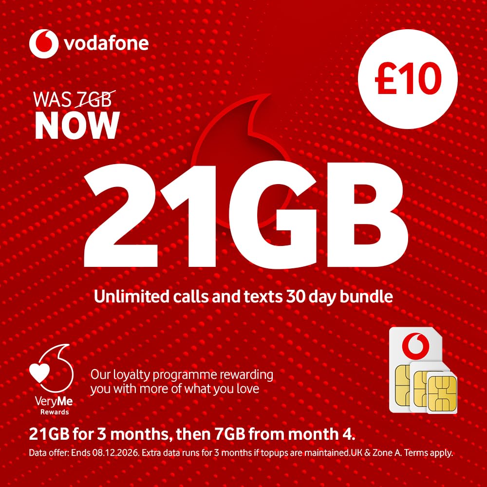 Vodafone Pay As You Go United Kingdom SIM Card-image-6