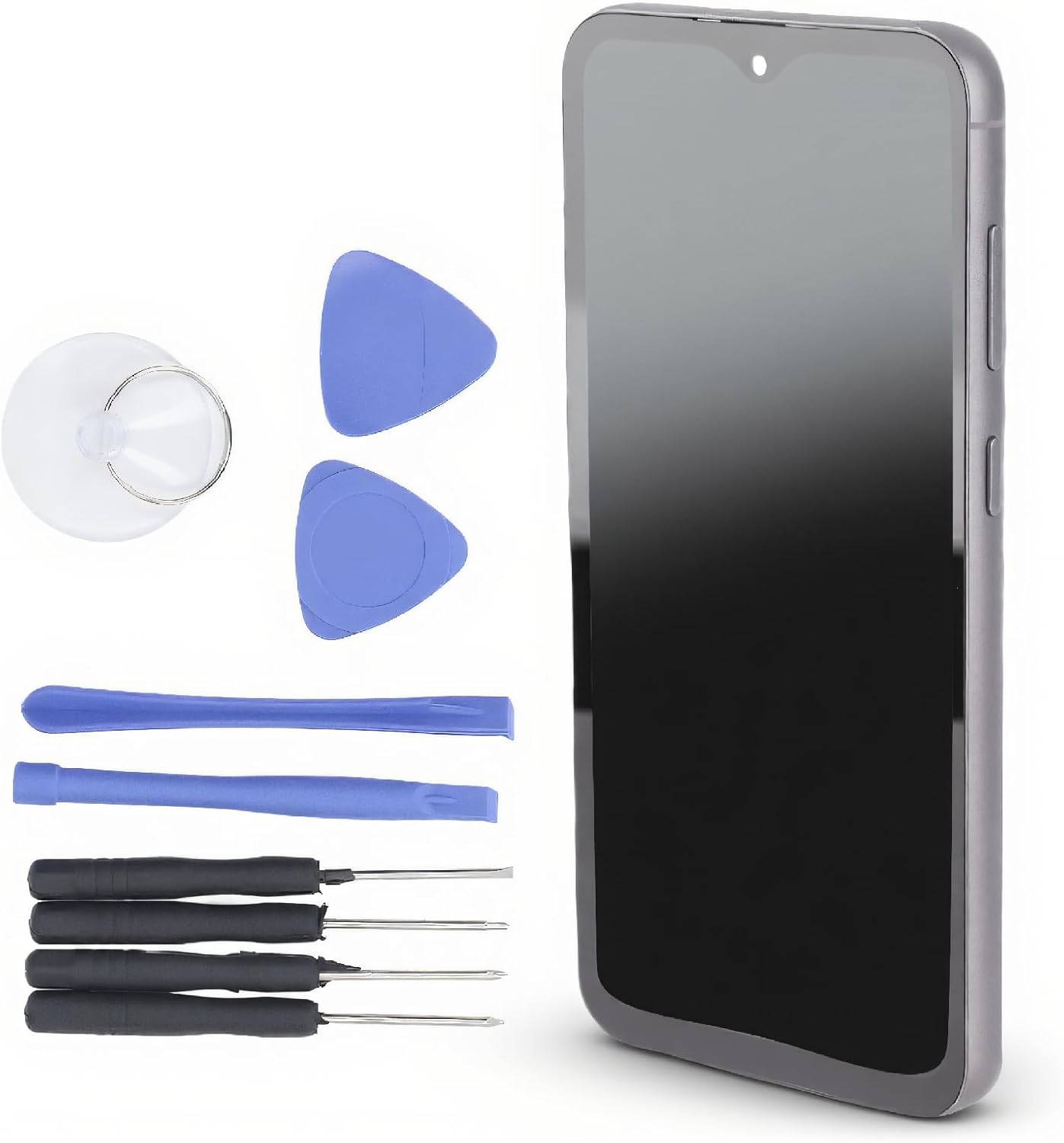 Organic LED Screen Replacement - QC Inspected - Effective for Distortion and Cracked Screens Repair, with Repair Kit, for S23 FE