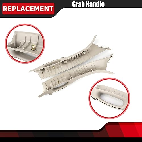 Miniatura 5 de FEXON Moldura de mango de agarre para el lado del conductor y del pasajero delantero compatible con Dodge Ram 1500 2500 3500 Pickup Truck 2002-2010