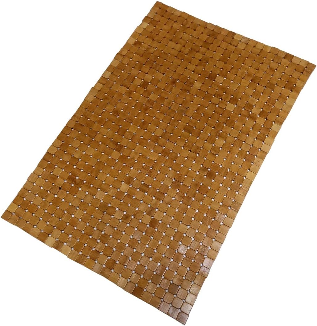 HJJKKH Bamboo Bath Mat with 23.6X35.4 inch,Nature Bamboo