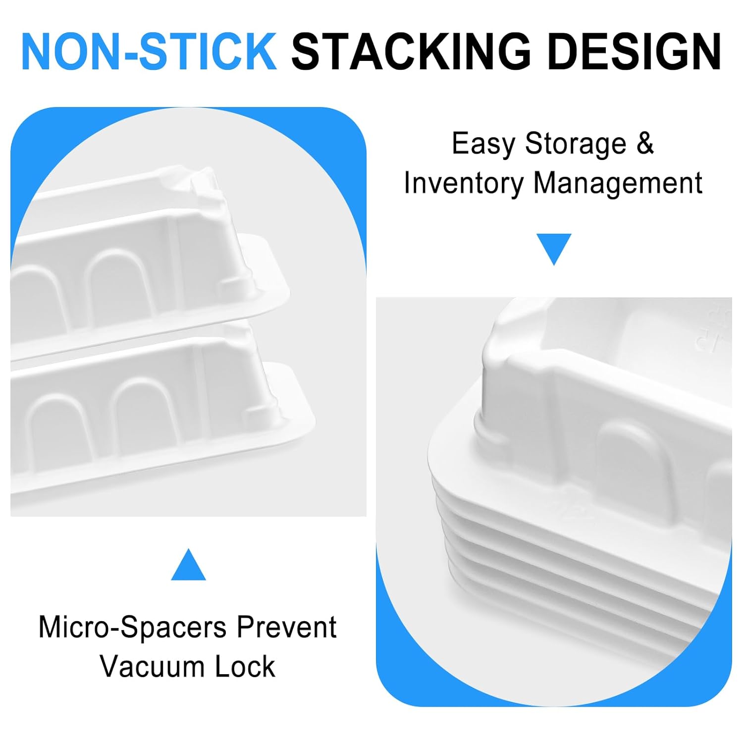 4E's USA 100 Pieces 25mL Reagent Reservoir, V-Bottom Low Dead Volume & Angled Flow Design for 8-Channel Pipettes, Dual-Sided Graduations, Anti-Stick Stacking for Laboratory Use