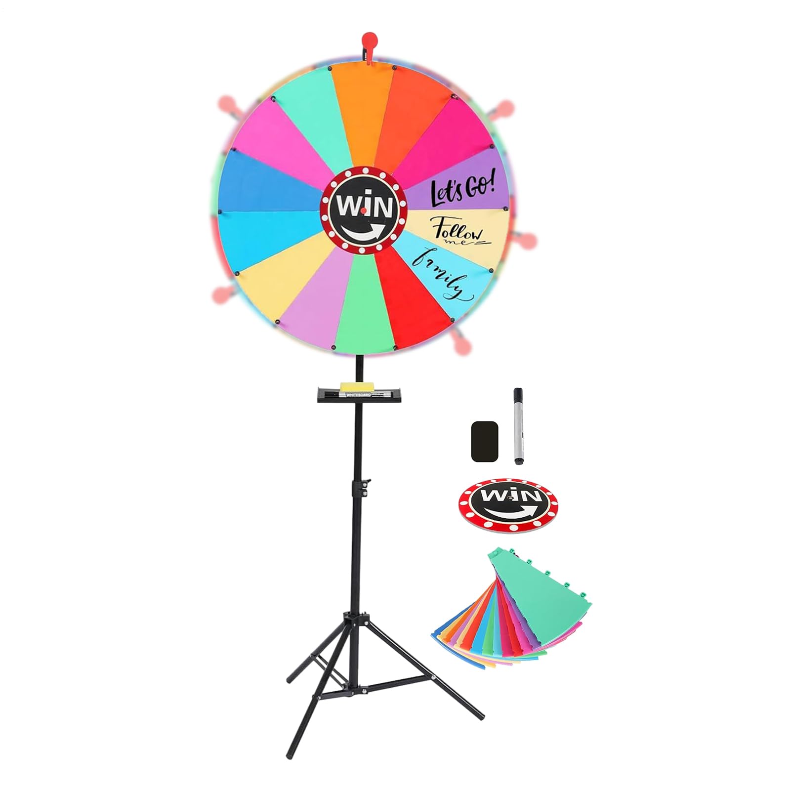 Ruota Dei Premi Rotante Strumento Divertente E Portatile E Riutilizzabile | Di Girare La Ruota Per Feste Di Compleanno Carnevale Giochi Per Party Aula Evento Shopping Interni Esterni