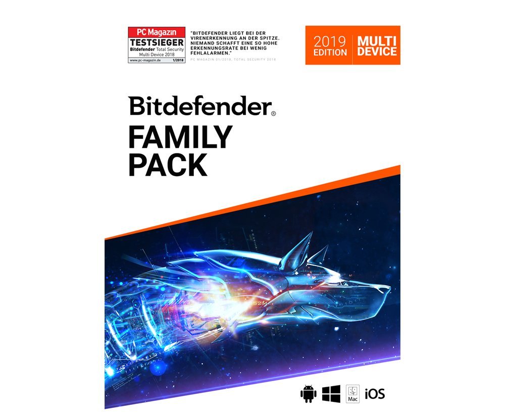 Bitdefender Family Pack 2019 | 15 Gerät | 3 Jahre | PC/Mac | Aktivierungscode per Email