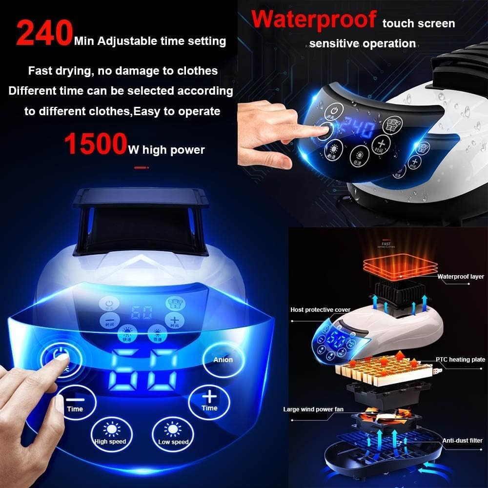 Electric Clothes Airer 1500W 2/3-Tier Portable Clothes Dryer Rack,Folding Electric Heated Laundry Drying Airer,Energy Saving with Remote Control for Apartment Home The New