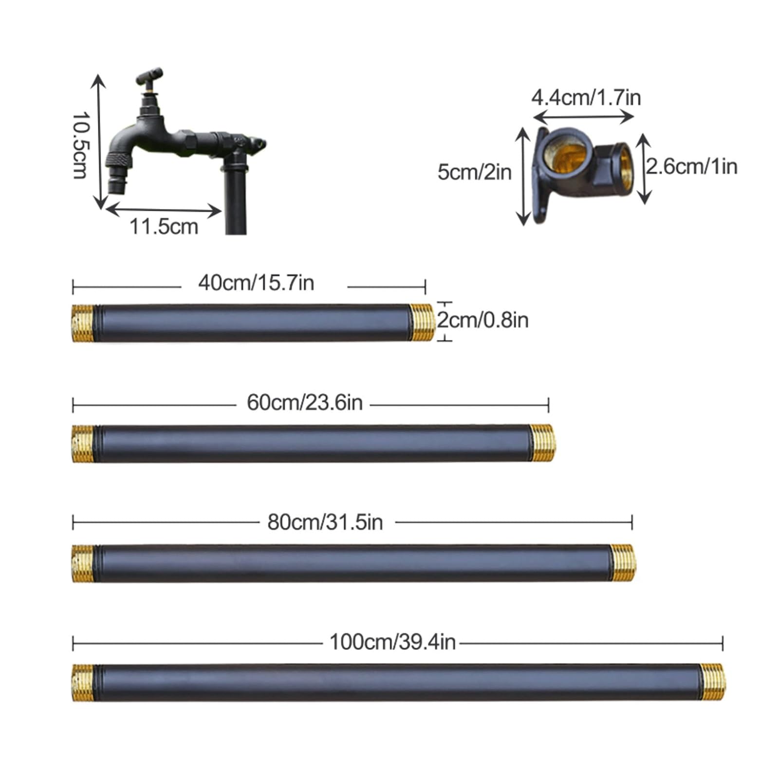 Columna de agua de cobre independiente para exteriores con grifo, tubo de agua anticongelante vertical de latón para montaje en suelo para patio escolar