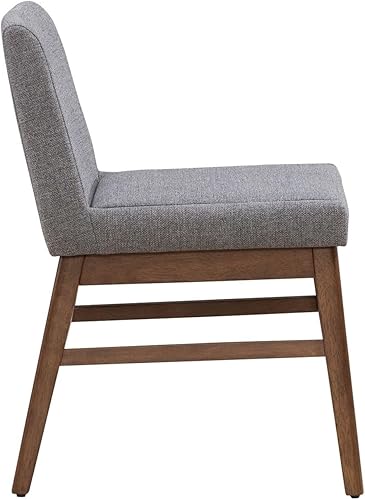 Miniatura 4 de Liberty Furniture Space Savers - Silla auxiliar tapizada para comedor (RTA), juego de 2, nogal satinado