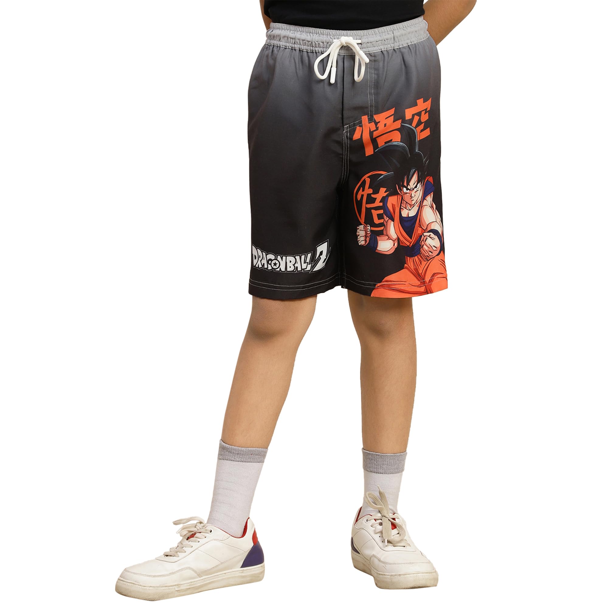 Kidsville Official Dragon Ball Z Printed Swim Board Shorts for Boys-image-31