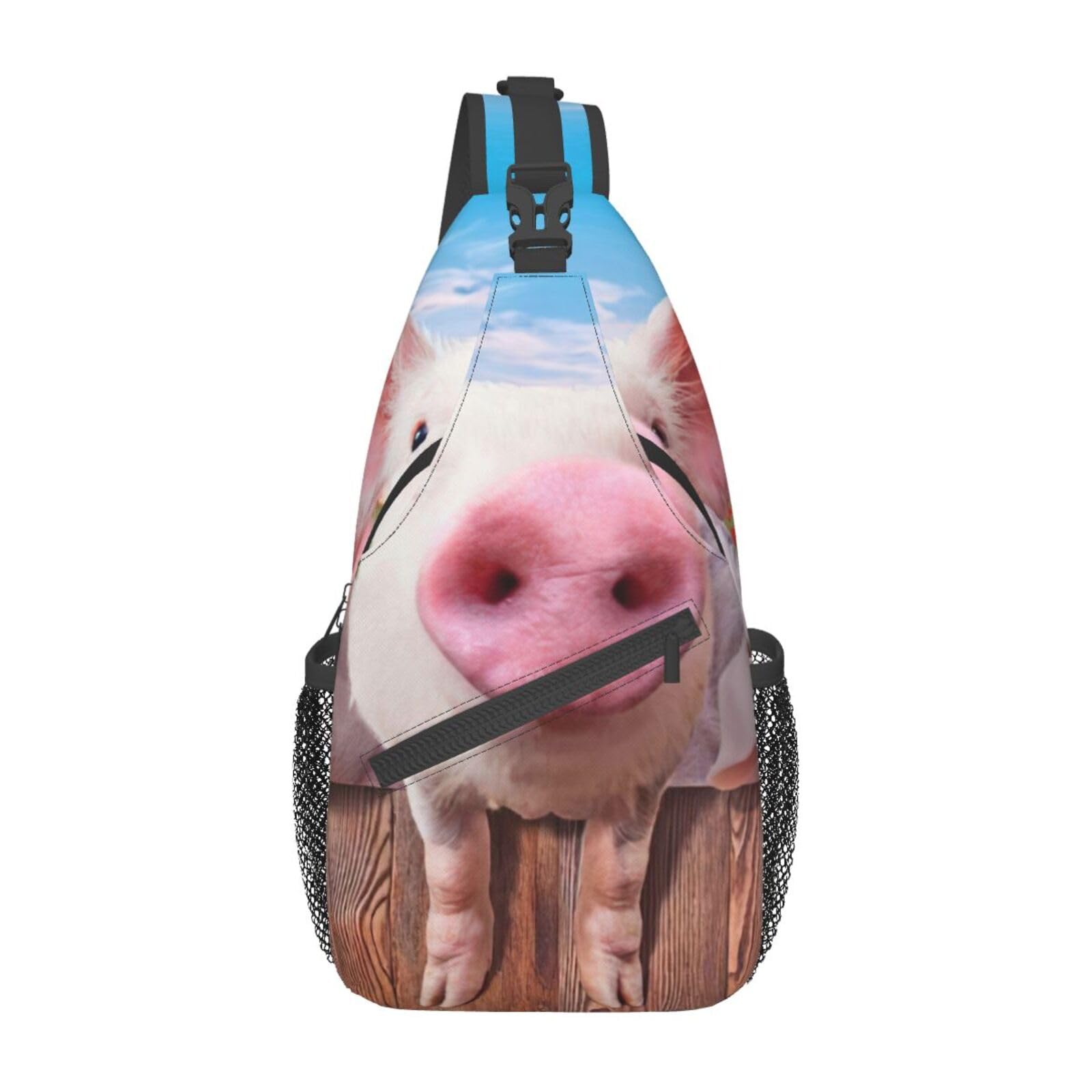 Mochila cruzada compacta EdWal con estampado deportivo de nieve 8