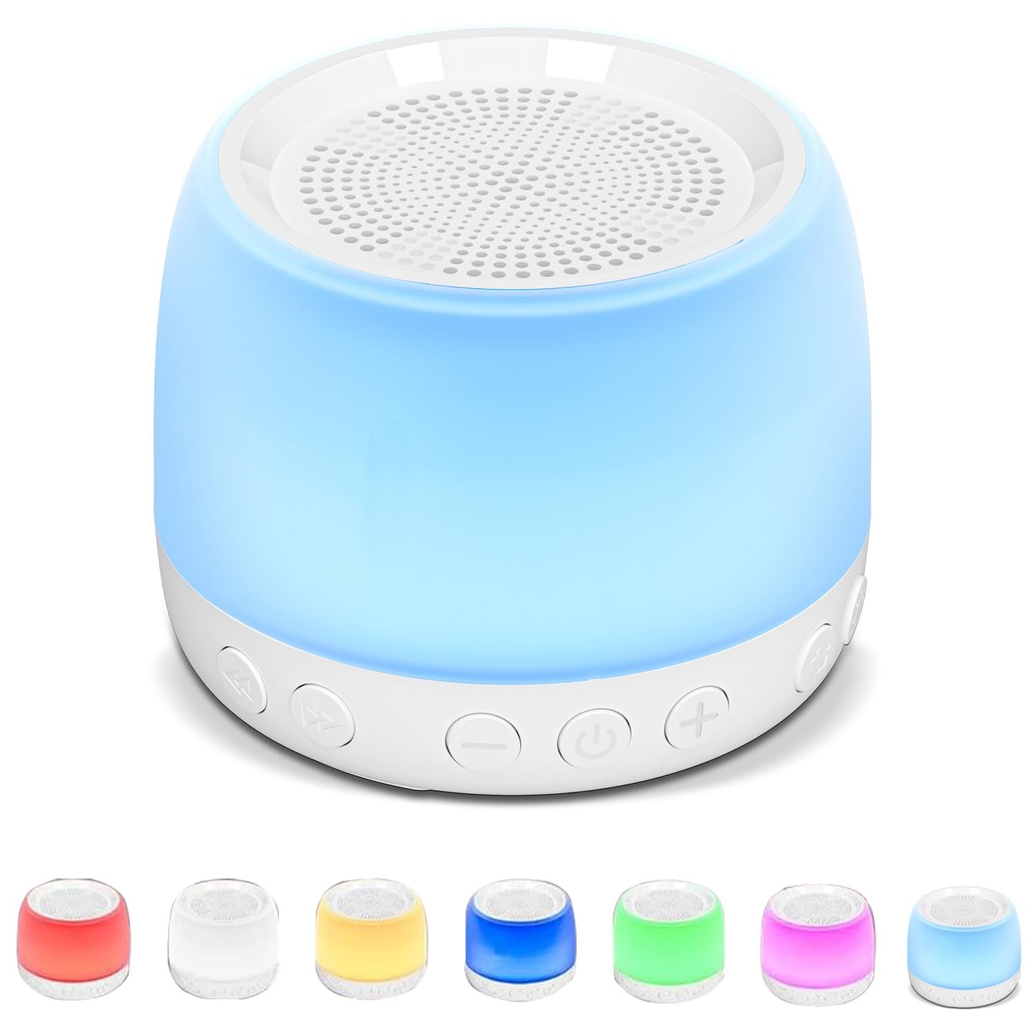 AquaFalcon White Noise Machine - Multi-Function Speaker Sound Machine with Adjustable Night Light, Suitable for Rest & Sleep Therapy & Suitable for Children and Adults