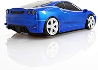 Vista 2 de Ratón inalámbrico para computadora, mouse óptico con forma de automóvil deportivo 3D, mouse ergonómico para computadora portátil de escritorio