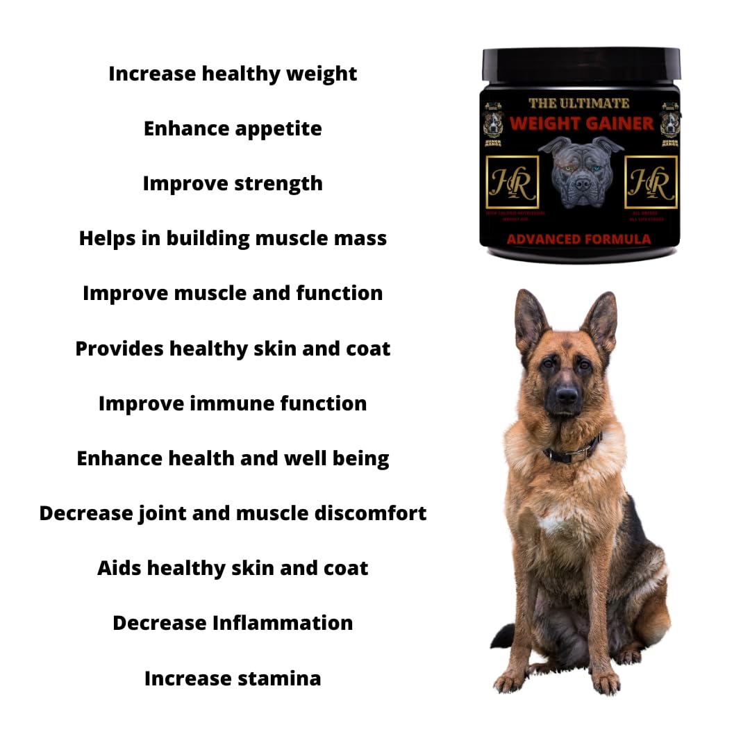 Hench Range Dog Weight Gainer- Healthy Weight Gain Supplement With Natural Ingredients Premium Nutrition for Stronger Leaner Dogs - Image 2