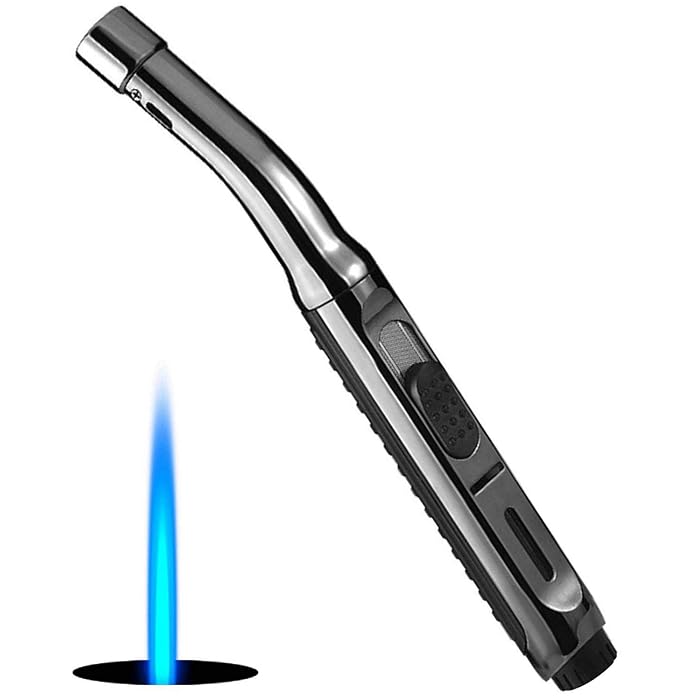 Buy Candle Lighter,Refillable Long Jet Lighters with Visible Window