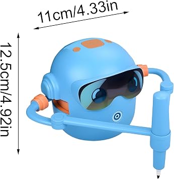 Smart Painting Robot, Educational Drawing Robot, 100 Educational Cards & 12 Color Pens Present, Interactive Partner Painting Toy For Age 3+ Boys Girls Birthday Christmas Learning Fun