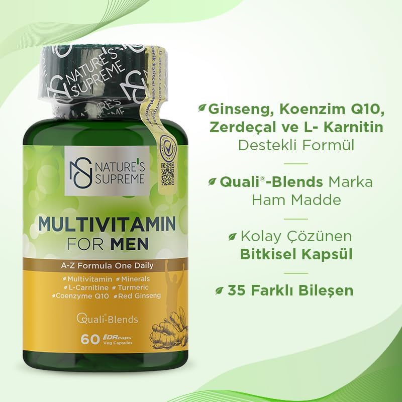 Nature's Supreme Multivitamin for Men 60 Kapsül