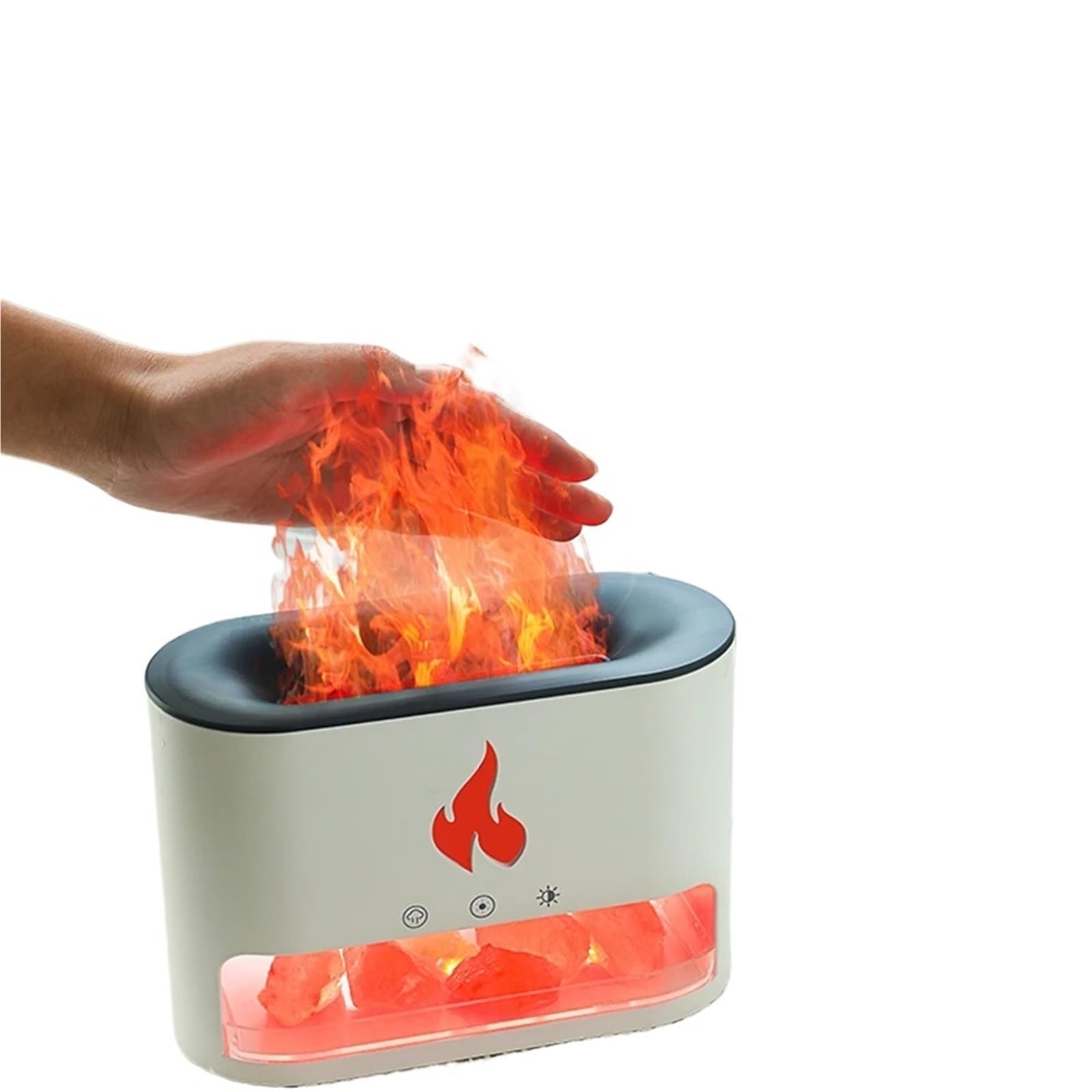Humidificador, Difusor De Aites Esenciales Aromaterapia, Humidificador Ultrasónico Con Apagado Automático Y Luz Nocturna Sal,para hogar y oficina