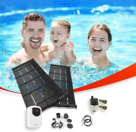 Kit Aquecimento Solar para Piscinas até 8m² ou12 mil litros TekSol com Controlador de Temperatura Bivolt