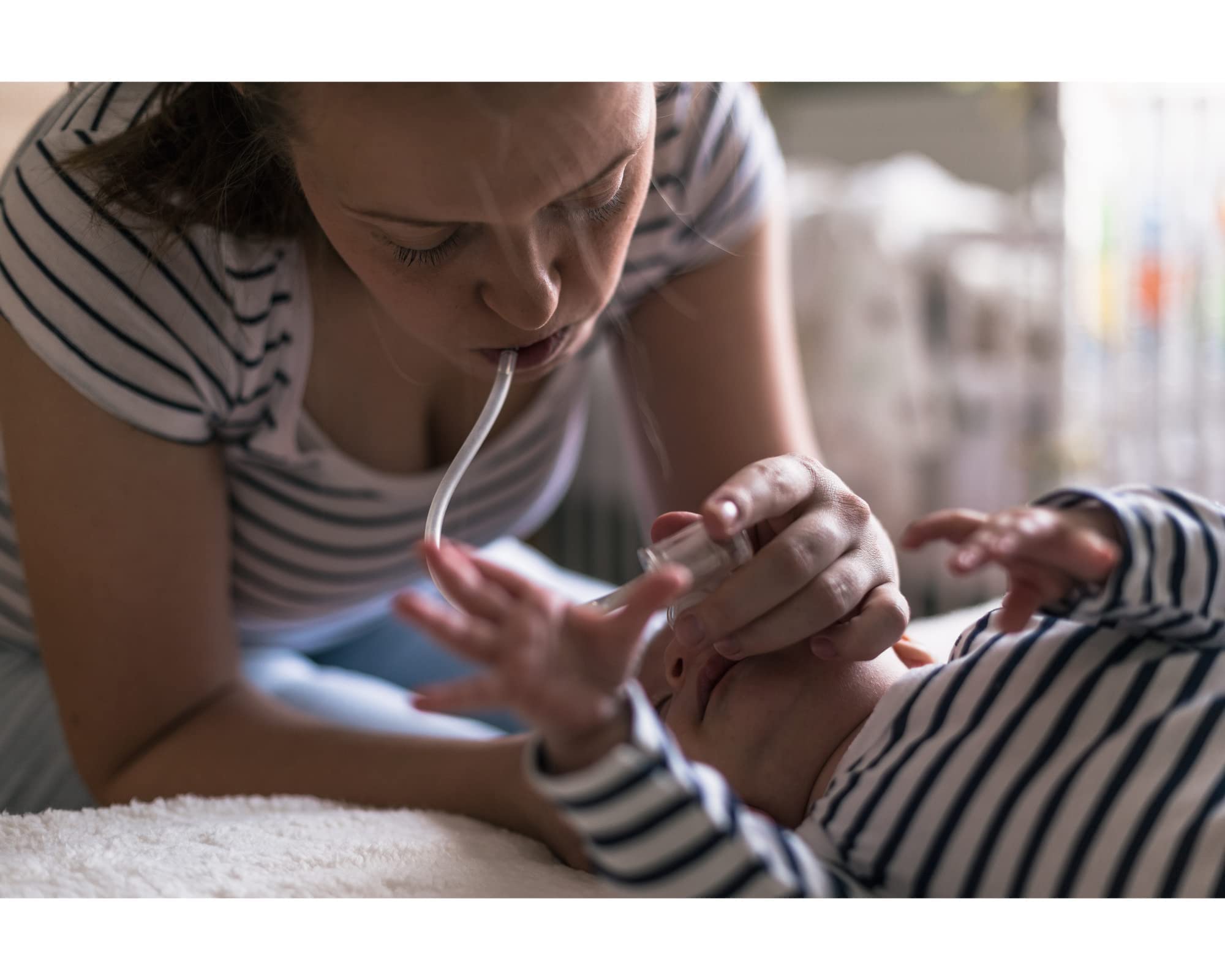 SGK Mouche bébé manuel, pas besoin de changer de filtre ni d'embout, facile à nettoyer., Transparent, Longueur 38, Largeur 7,5 Hauteur 2,2, (0002)