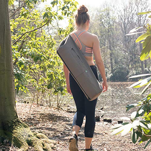 Navaris-XXL-Yoga-Mat-Bag-Cotton-Yoga-Bag-with-Zipper-Pocket-and-Closure-283-x-114-inches-72-x-29cm-Extra-Large-Tote-Bag