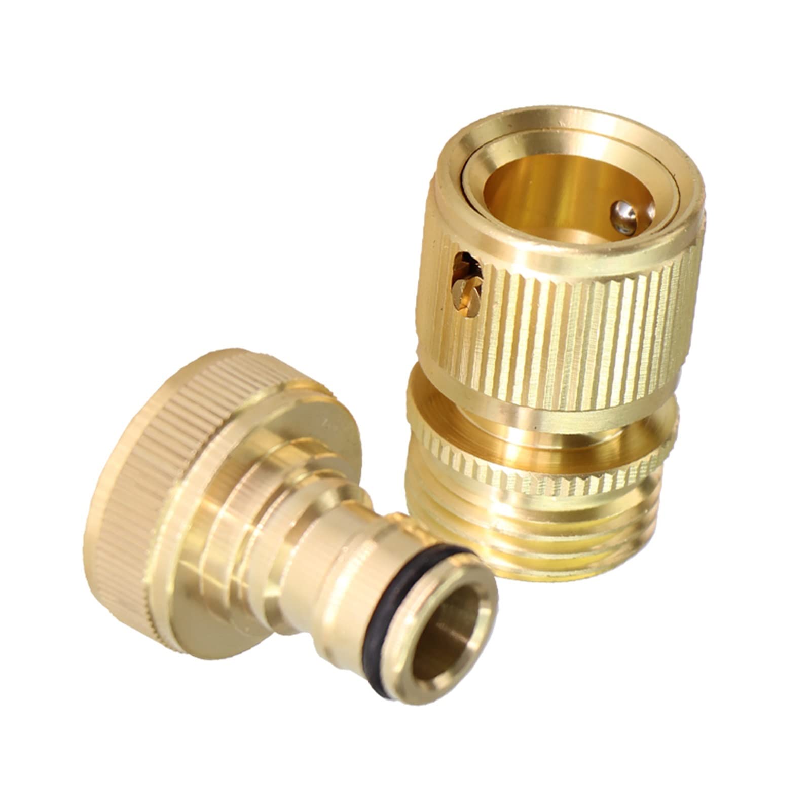 Resistir Extremos de Alta presión y Temperatura Conector rápido roscado de latón Macizo, Adaptador de Conector de Manguera de jardín, Accesorios de conexión de Grifo, Suministros de riego