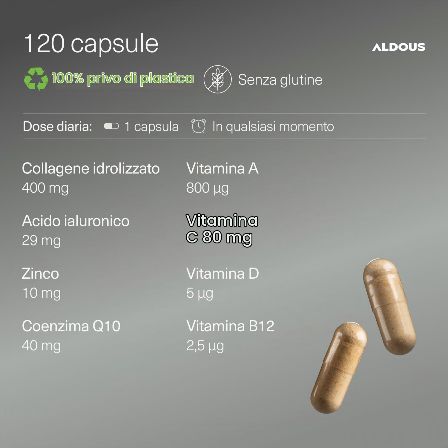 Curcuma con Zenzero, Pepe Nero e Probiotici + Collagene Idrolizzato Puro - Formula avanzata - Antinfiammatorio e cura della pelle - Collagene per articolazioni forti - Aldous