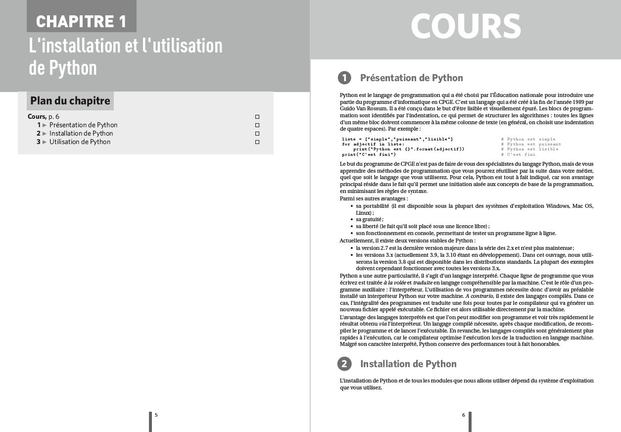 Informatique. Tronc commun MPSI-PCSI-PTSI-MP/MP*-PC/PC*-PSI/PSI*-PT/PT* - Tout-en-un - Conforme à la nouvelle réforme: Cours - Synthèse - Méthodes détaillées - Exercices et sujets corrigés