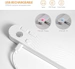 Sensky Motion Activated Strip Lights Rechargeable Motion Sensor LED Strip Light Dimmable Strip Lighting for Wardrobe,Cabinet, Pantry, Closet (2M, Cool White)