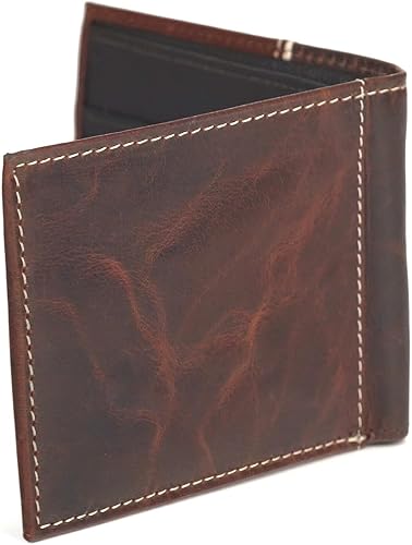 Miniatura 3 de ARIAT Billetera plegable con logotipo escudo en relieve para hombre A3547908, marrón (Two Tone Brown), Billetera plegable