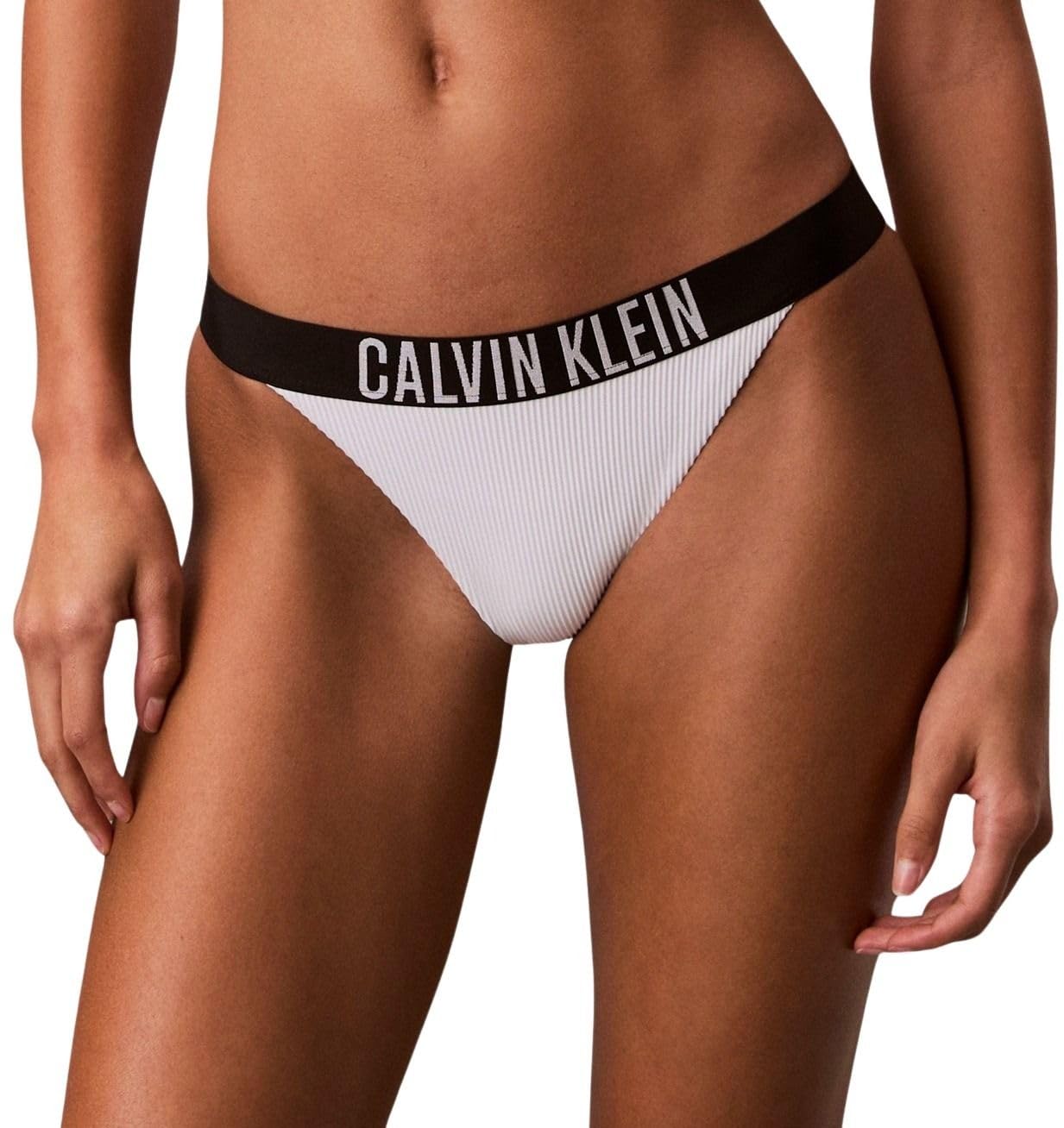 Calvin Klein Women Brazilian LV00Q61213 Swim Bottoms, White (Classic White), L