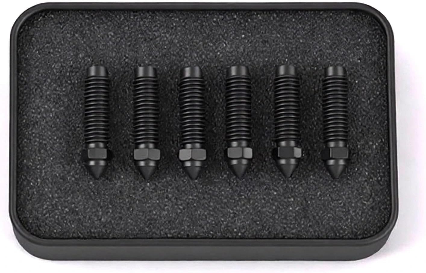 6PCS Nozzle Kit for Elegoo Centauri Carbon, 0.2mm 0.4mm 0.6mm 0.8mm Hardened Stainless Steel Nozzles for Centauri Carbon Hotend/3D Printer Accessories