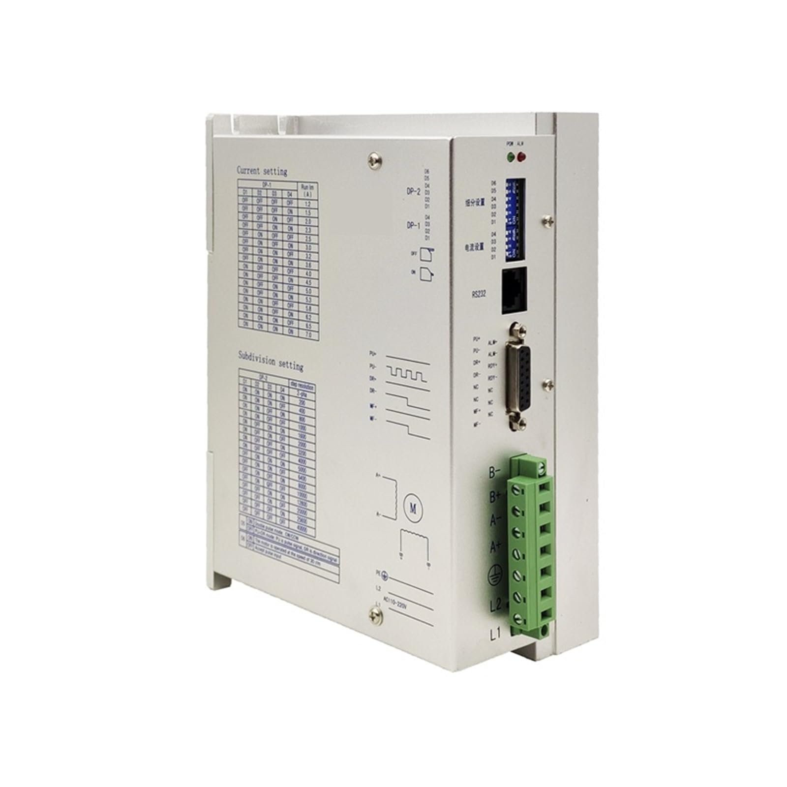 Contrôleur moteur pas à pas 2 phases JB2722M AC110-220V 7.0A micropas pour axe CNC