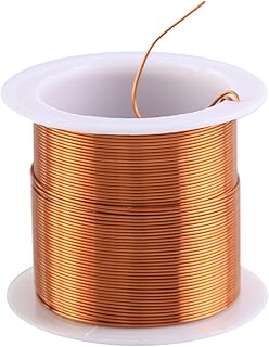 22AWG 32Ft Coil Magnet Wire Enameled Copper Wire Enameled Magnet Winding Wire 1 Spool Coil Natural Temperature Rating Widely Used for Transformers Inductors