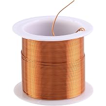 22AWG 32Ft Coil Magnet Wire Enameled Copper Wire Enameled Magnet Winding Wire 1 Spool Coil Natural Temperature Rating Widely Used for Transformers Inductors