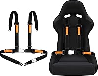Vista 9 de Yakitoko Arnés de Seguridad Universal de 4 Puntos de 2 Pulgadas Compatible con Go Kart, UTV, ATV, Racing Rojo
