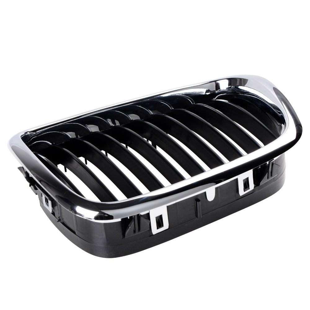 Astra Depot Left Right Chrome Kidney Grille Compatible With 1997-2003 BMW E39 520i 523i 525i 528i 530i 535i 540i M5 4DR