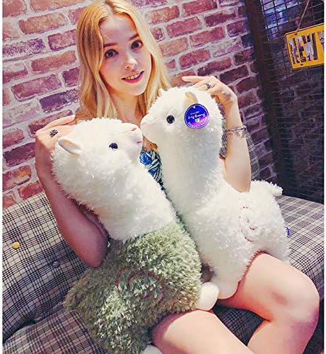 Spring Country Alpaca Plush Toy, Llama Stuffed Animal Large 45cm Doll Plushie Hug Pillow Soft Fluffy Cushion Super Kawaii Gift for Birthday Girls and Lovers Washable
